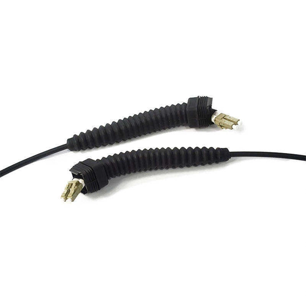 Fiber optic flange connector SC to ST single-mode